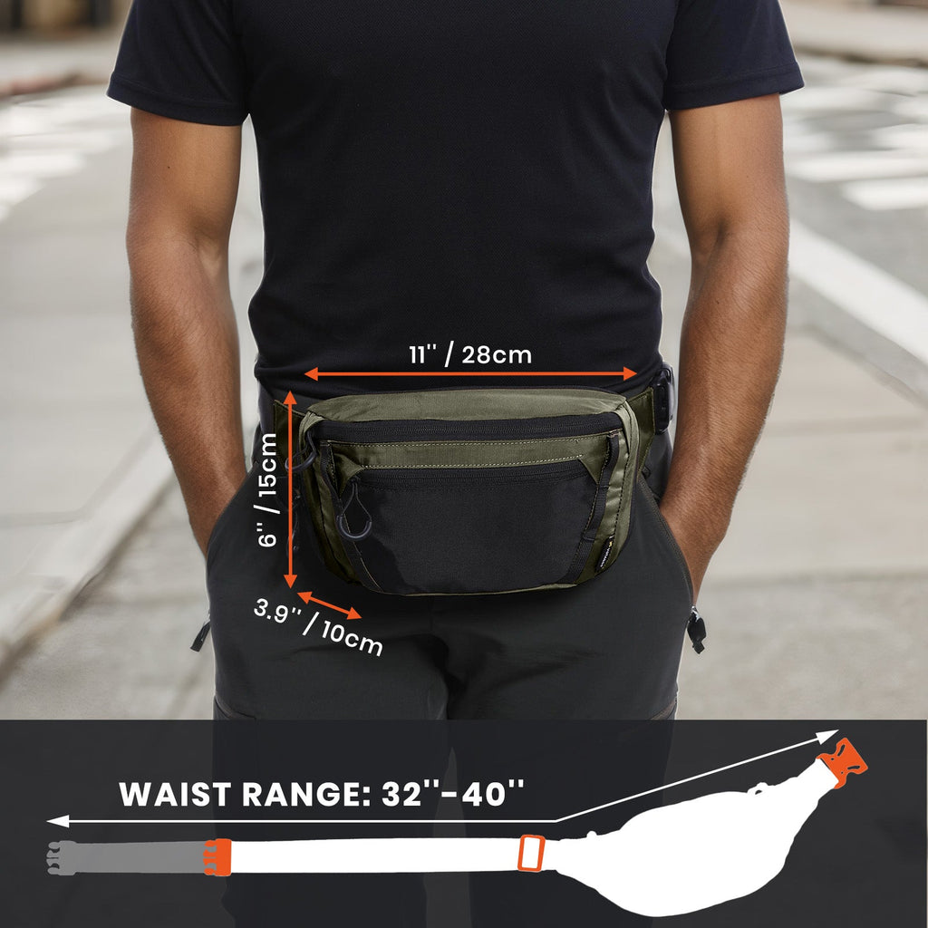 Votagoo Tactical CCW Fanny Bag Adjustable Waist Belt Tactical Waist Bag Handgun Pouch