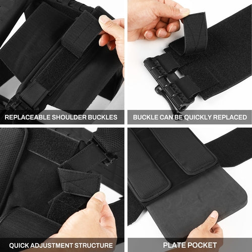 [NEW] VOTAGOO 037 Adjustable Tactical Vest with Admin Drop Pouch