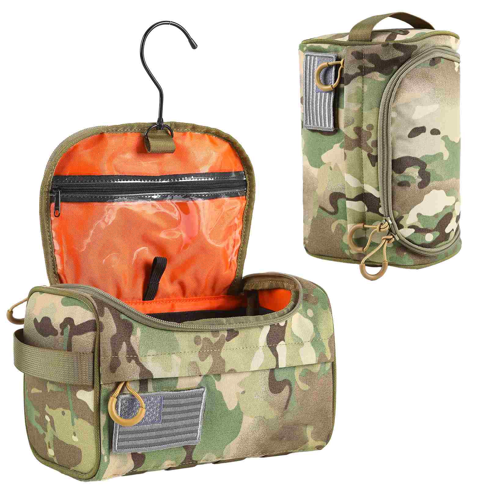 Votagoo Portable Tactical Cosmetic Organizer Pouch Nylon Hanging Makeup Storage