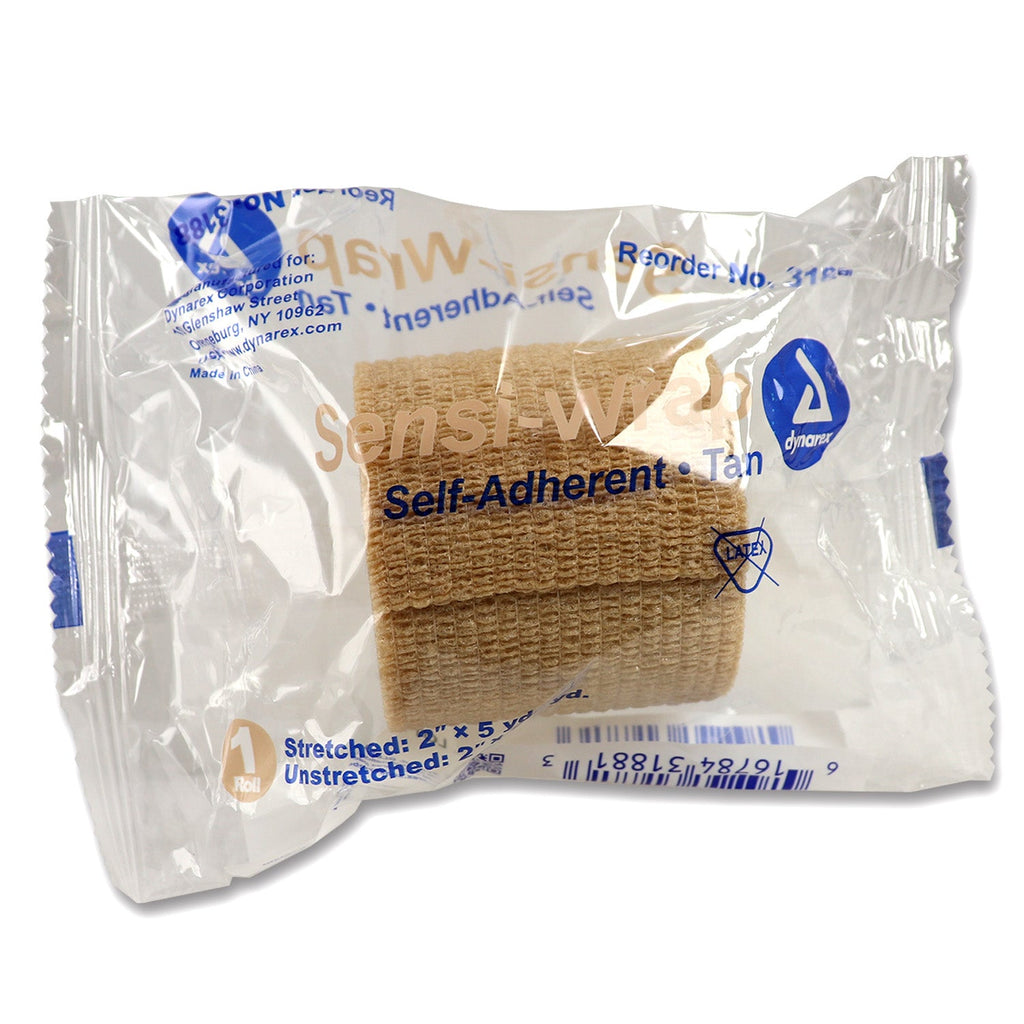 Sensi Wrap, Self-Adherent - Latex Free, 2" x 5 yds Tan, 1 each