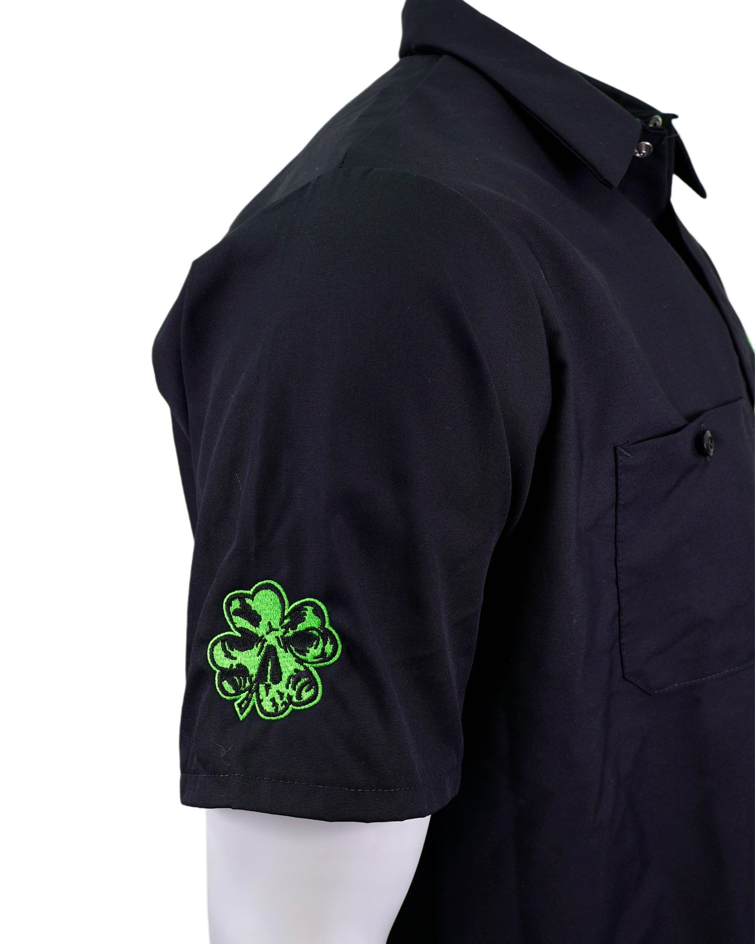 "Lucky" Embroidered Industrial Shop Shirt