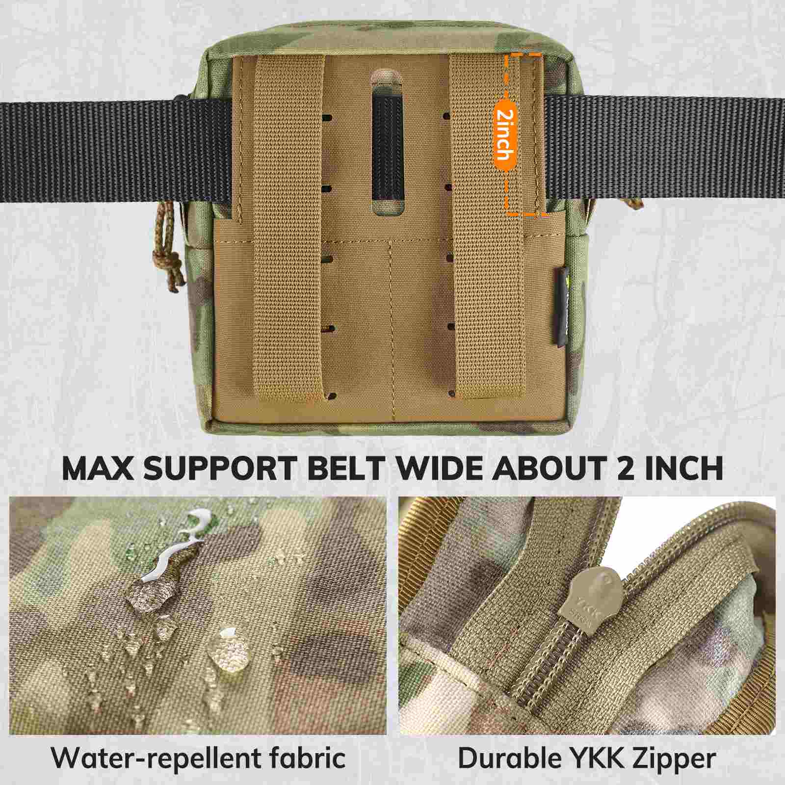 Votagoo GP Pouch MOLLE General Purpose Admin Pouches Small Utility EDC Pouch