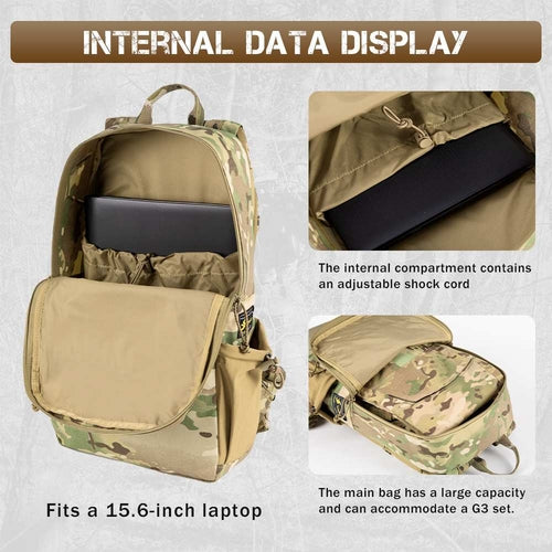 Votagoo 8005 Outdoor Combat Hiking Bag Camping Camouflage Tactical