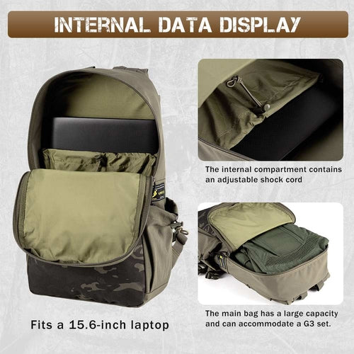 Votagoo 8005 Outdoor Combat Hiking Bag Camping Camouflage Tactical
