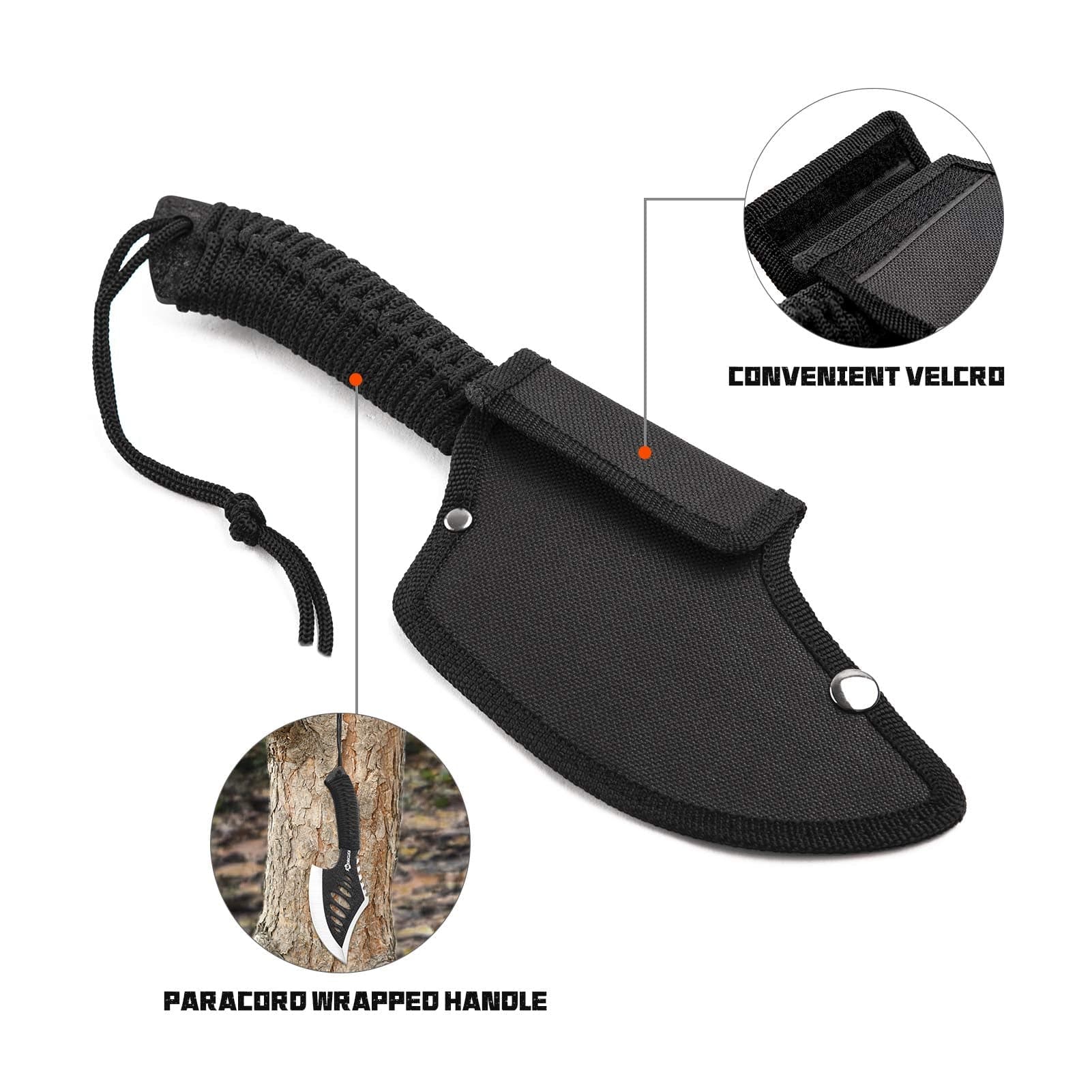 Throwing Axe Tactical Axe Tomahawk With Nylon Sheath