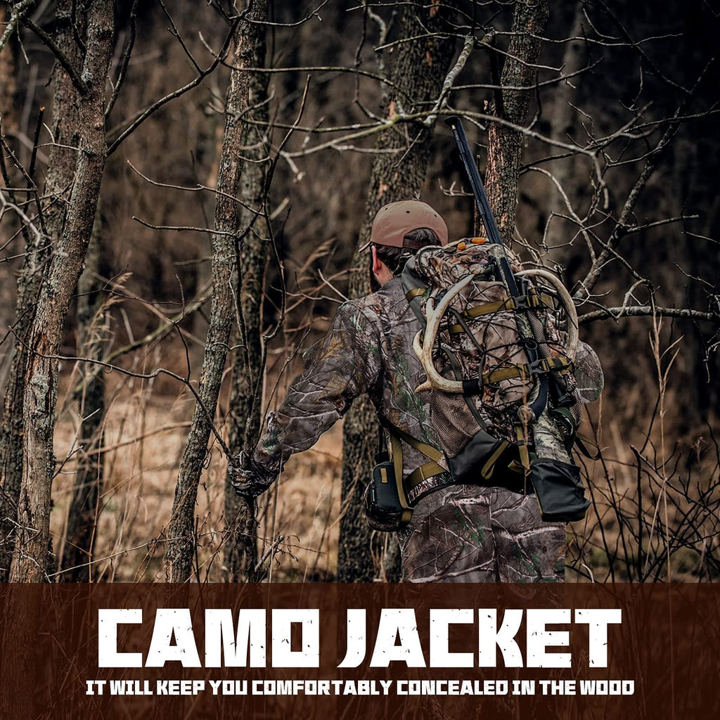 Hunting Gear Suit For Men Camouflage Windproof Jacket