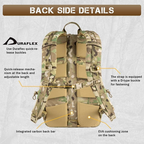 Votagoo 8005 Outdoor Combat Hiking Bag Camping Camouflage Tactical