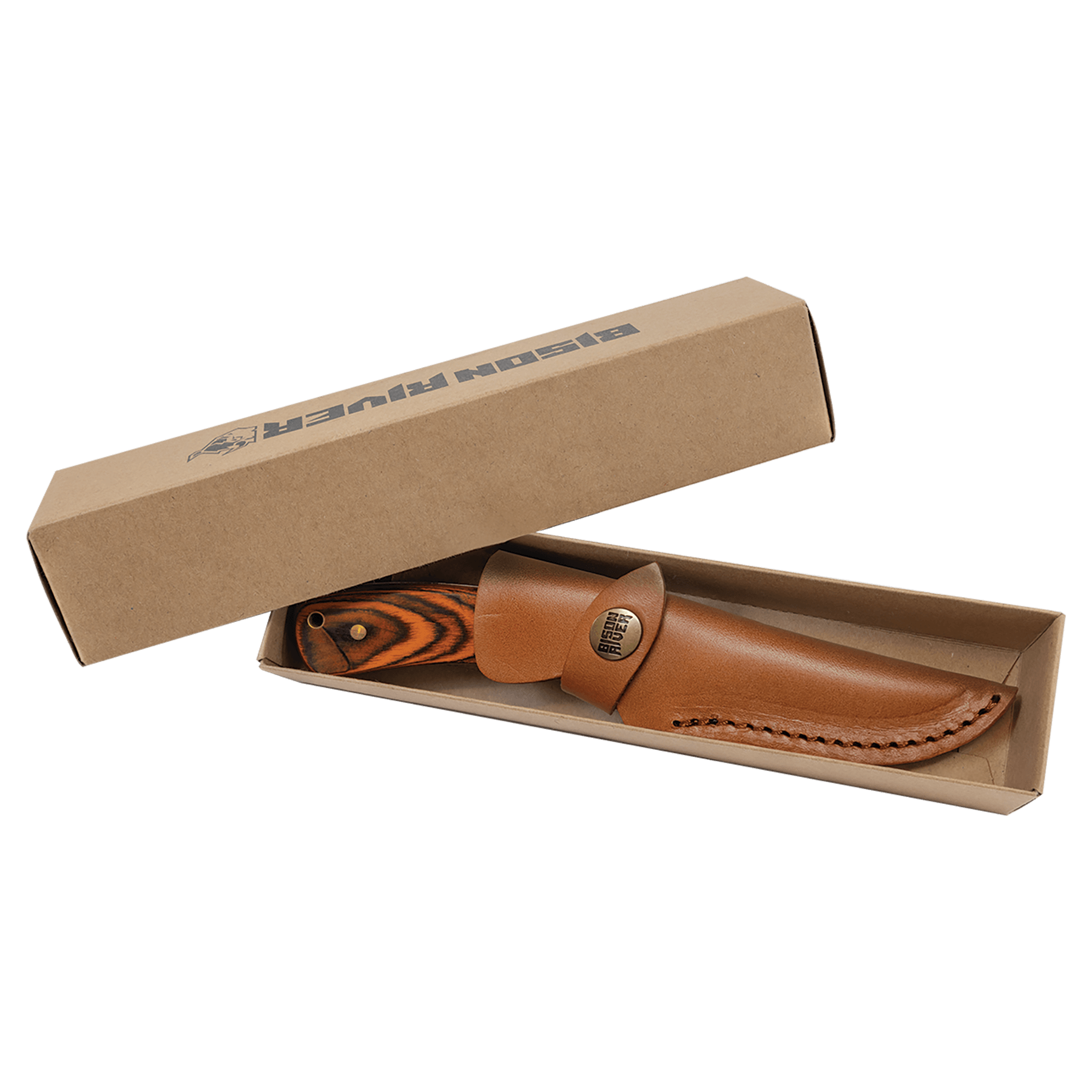 7.75" Fixed Blade Knife with Leather Sheath