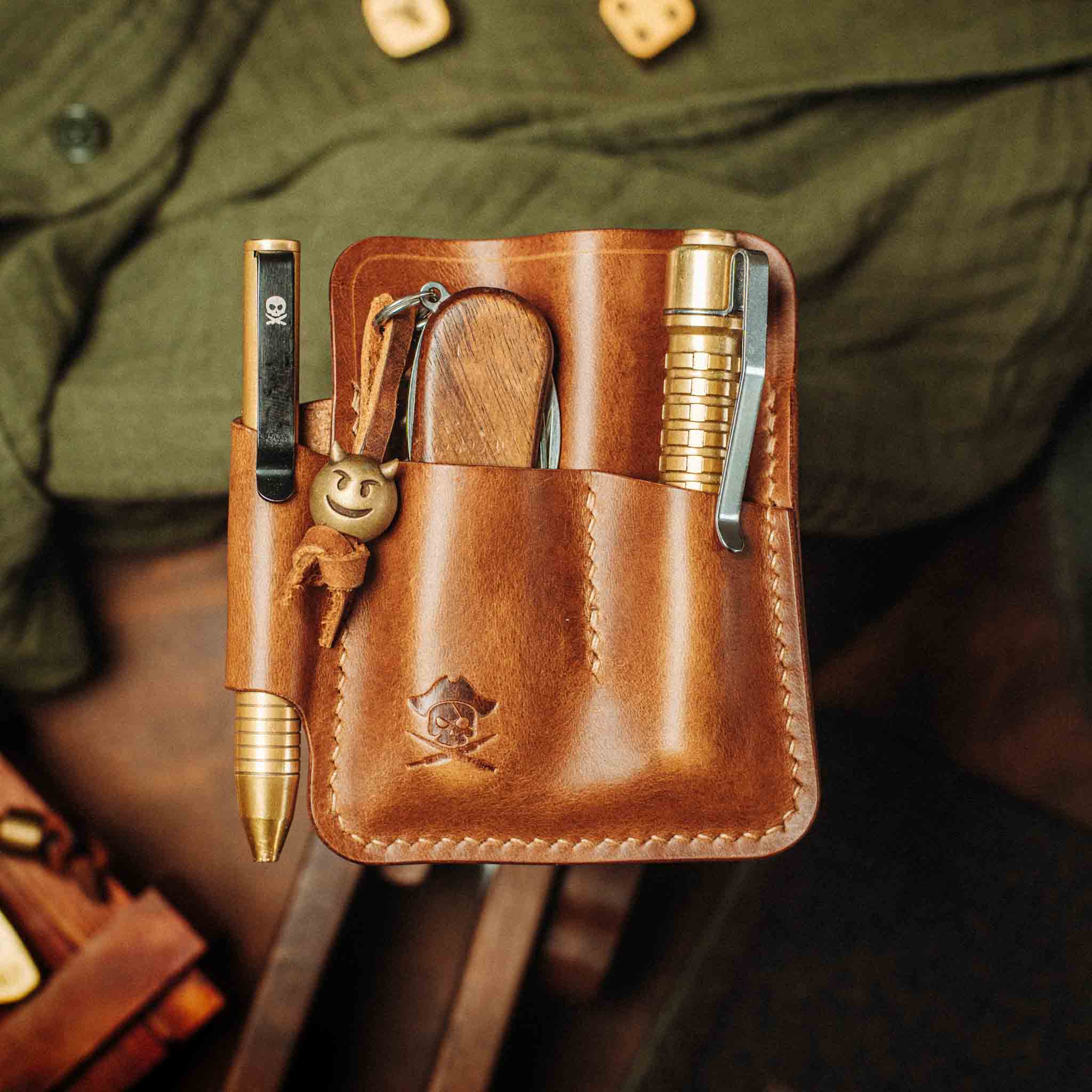 Pirate Goods First Mate Pocket Organizer – Leather EDC Pocket Carrier
