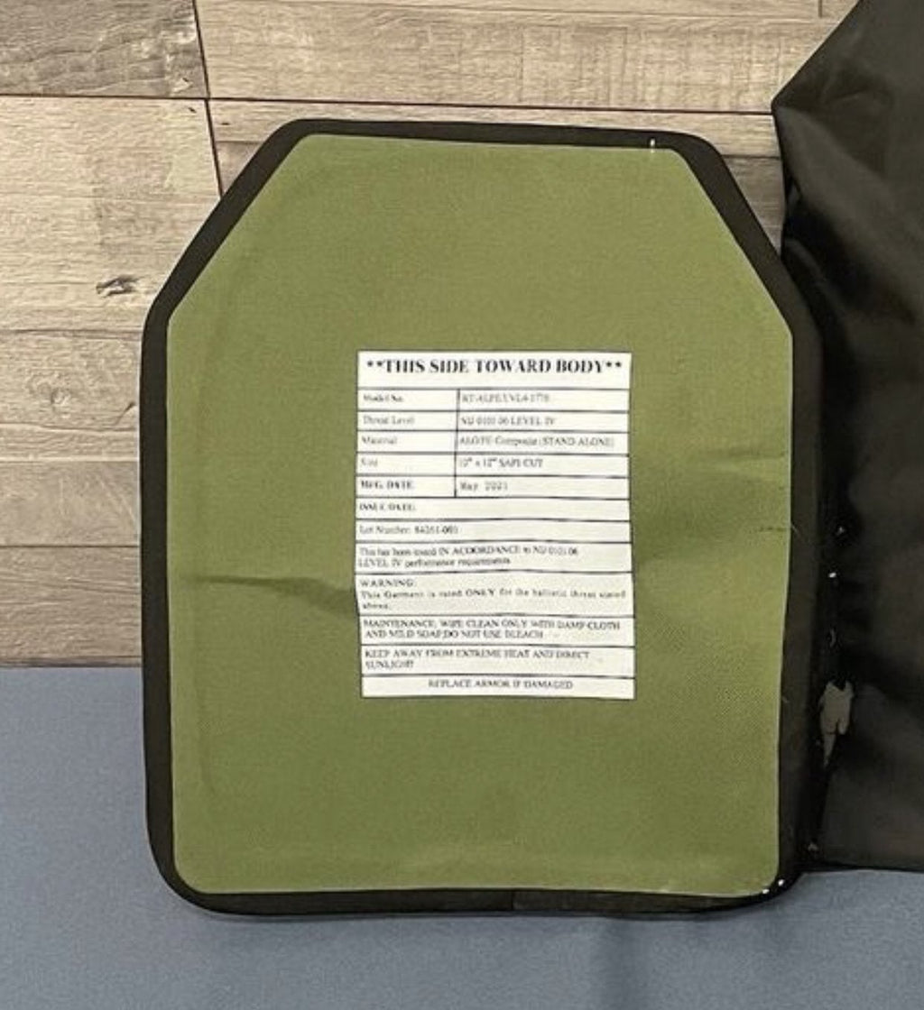 BIG BOY VEST XL COMBO PACKAGE LIGHTWEIGHT LEVEL IV (2) 10x13.5 Front/Back Plates (2) 8x6 Side Plates (LVL IV Ceramic)