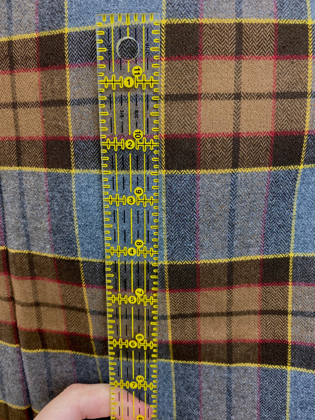 Wrap Size Scarf - Outlander Clan Fraser Inspired Gray, Brown, Yellow, and Red Cotton Flannel