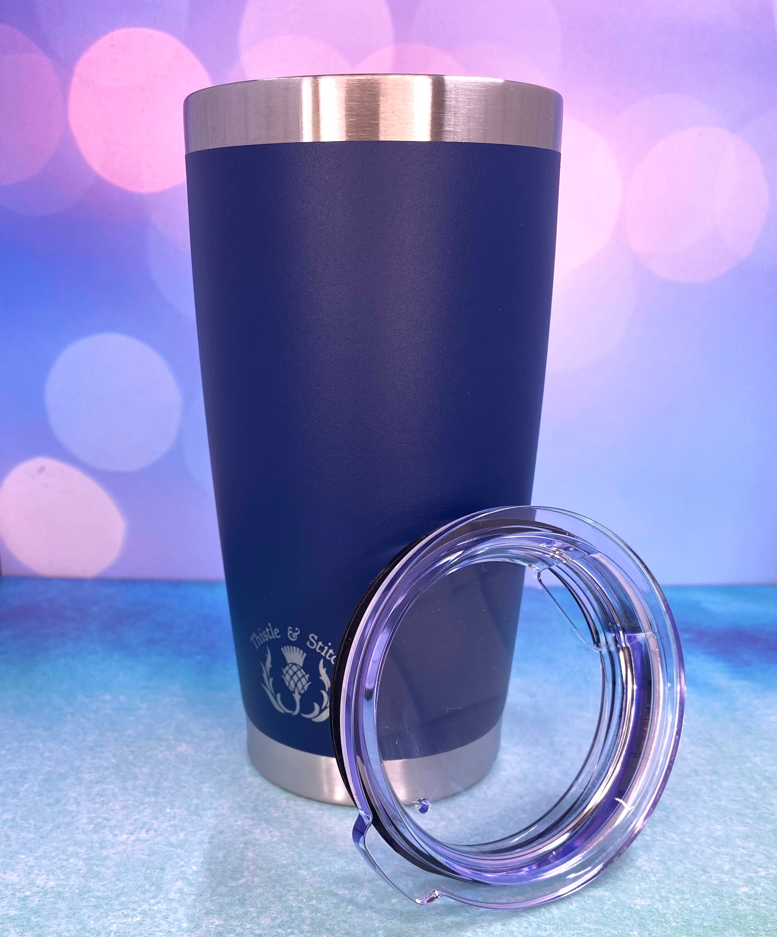 Wolf's Brother Laser Engraved Powder Coated 20oz Double Walled Insulated Tumbler - Outlander Inspiration
