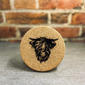 Scotland Inspired Laser Engraved Cork Coasters