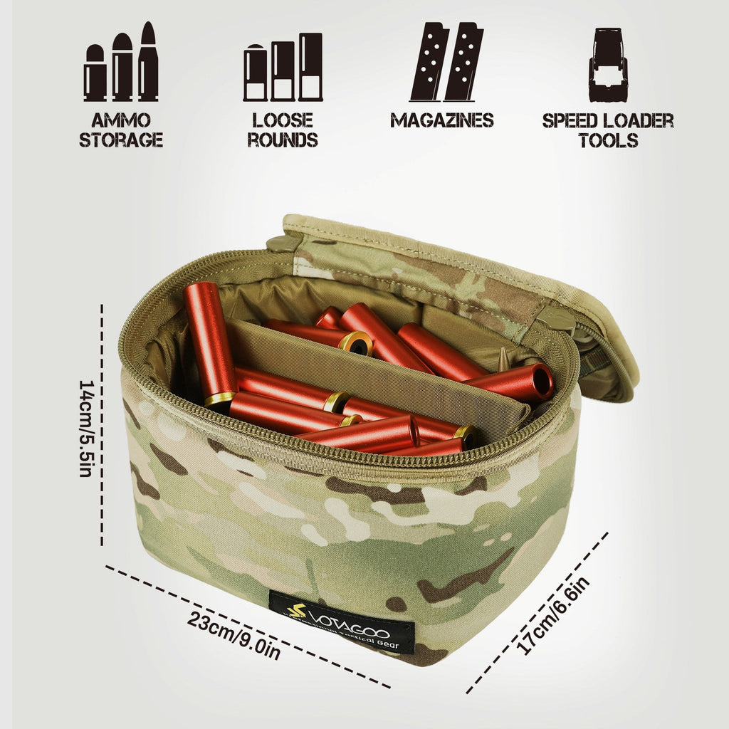 Tactical Ammo Bag, Ammos Transportation Bag for Pistol Rifle and Shotgun Range