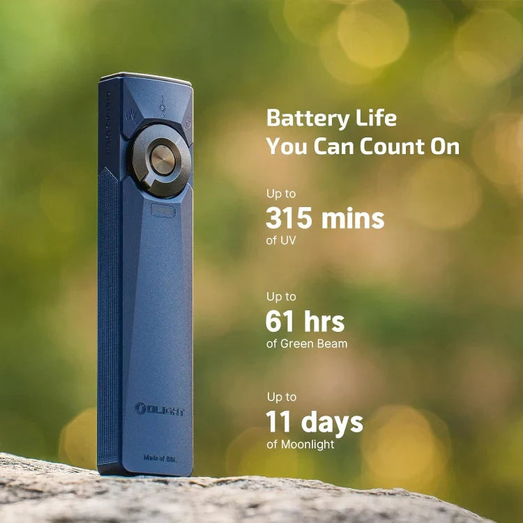OLIGHT ARKFELDULTRA3RNBCW Arkfeld Ultra 3-in-1 EDC Flashlight with O-aluminum Material  Color - Navy Blue NW(4000K~5000K)