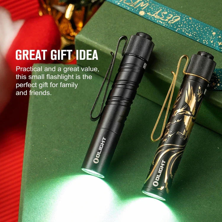 OLIGHT I3T2DGPNGDBK i3T 2 EOS Small EDC Flashlight - Dragon & Phoenix Golden Black