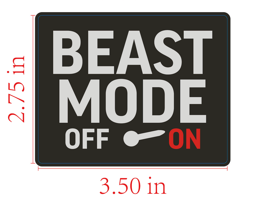 Beast Mode On - Sticker