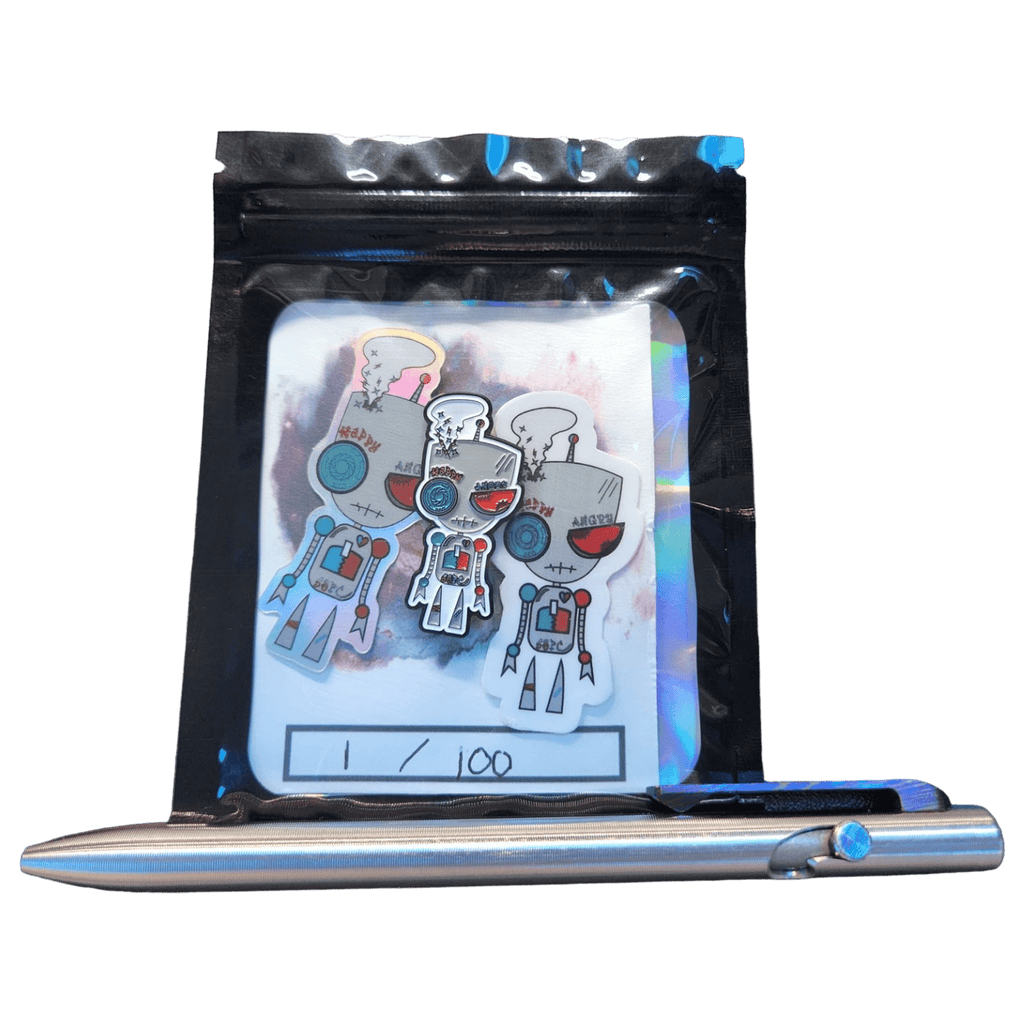 Bipolar Bot Enamel Pin – Soft Enamel Lapel Pin