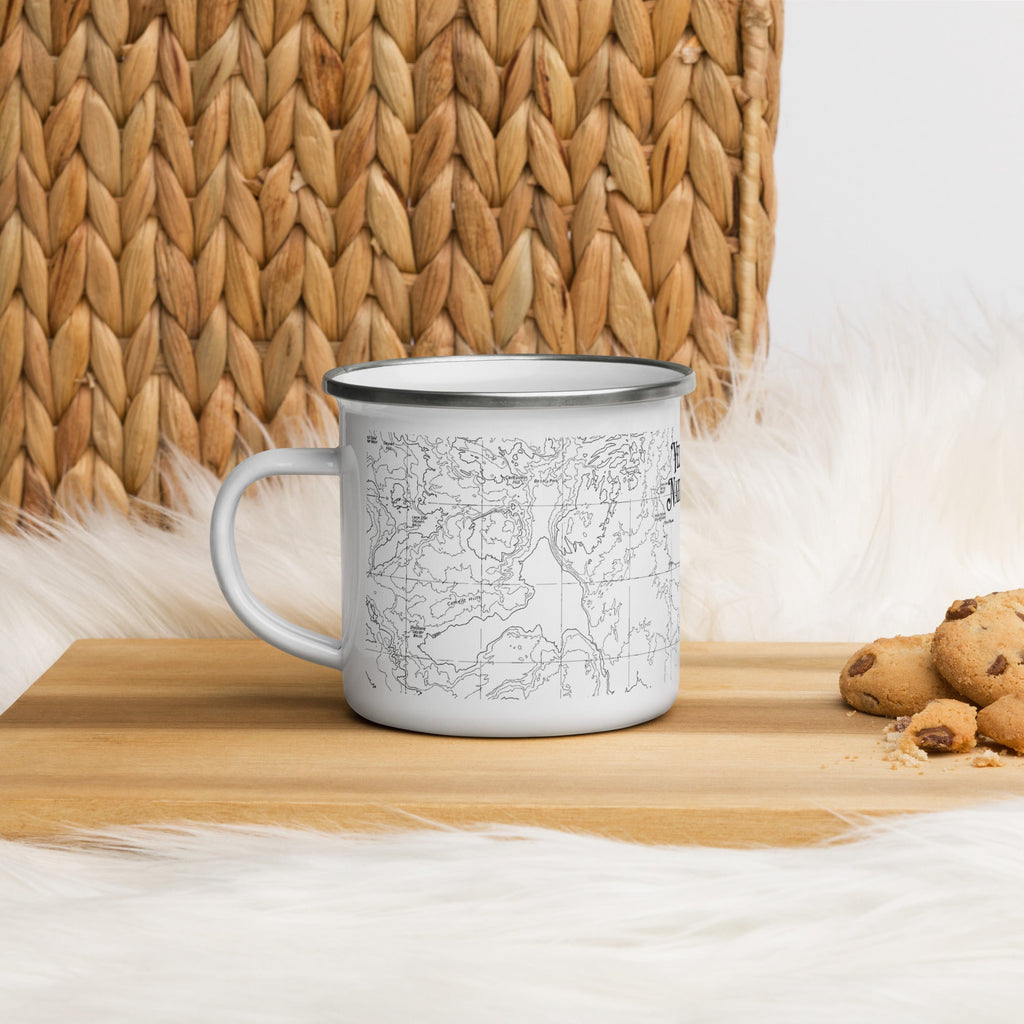 Yellowstone National Park Topographic Camp Mug