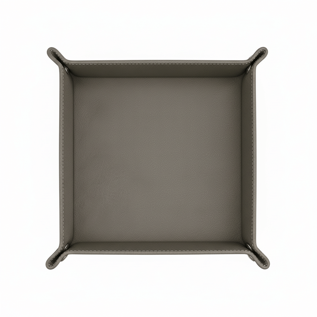 Leather Valet Folding tray customize laser engraving tray
