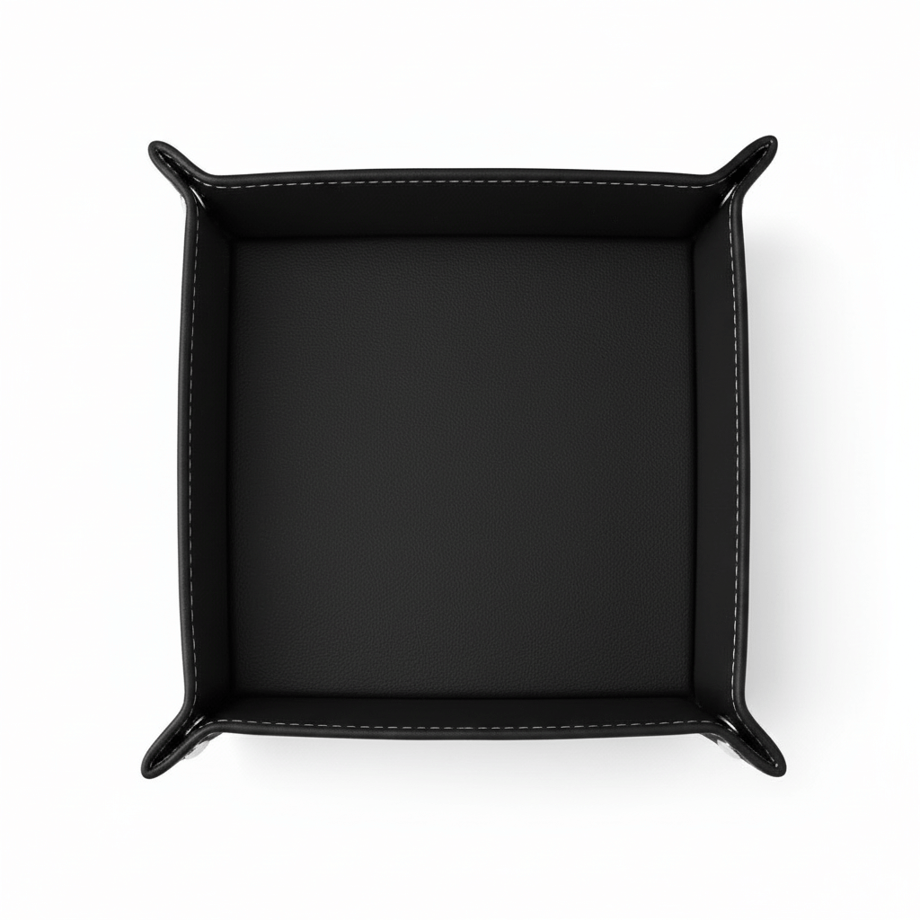 Leather Valet Folding tray customize laser engraving tray