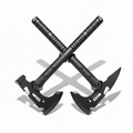 Camping Axe Set 4 Piece Tactical Hatchet Set with 2 Canvas Sheaths