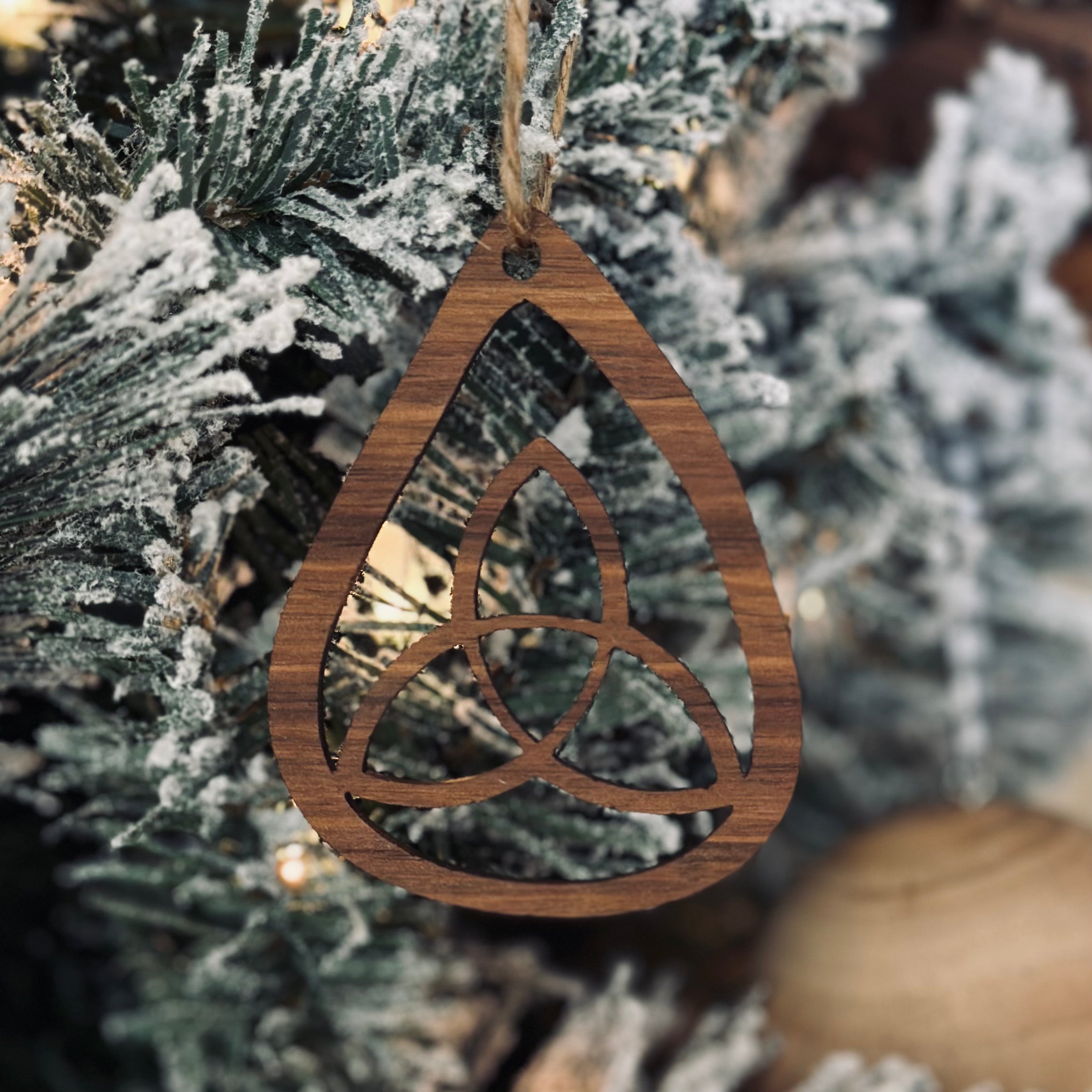 Highland Coo Hairy Cow - Wooden Ornament Collection by Acorn & Fox