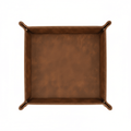 Leather Valet Folding tray customize laser engraving tray