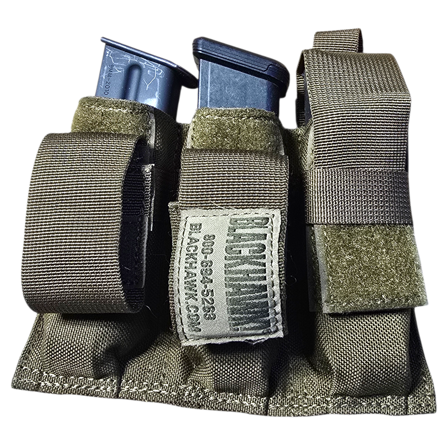 Blackhawk! Coyote Belt Mounted Triple Pistol Mag Pouch