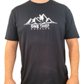 OTS Apparel Men's T Shirt (Black w/ White logo)